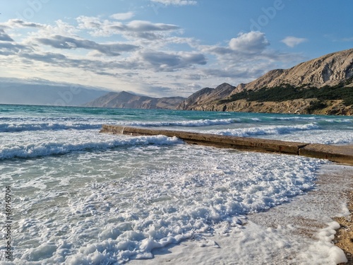 Strand auf Krk Kroatien