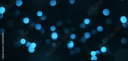 blurred abstract background with blue bokeh
