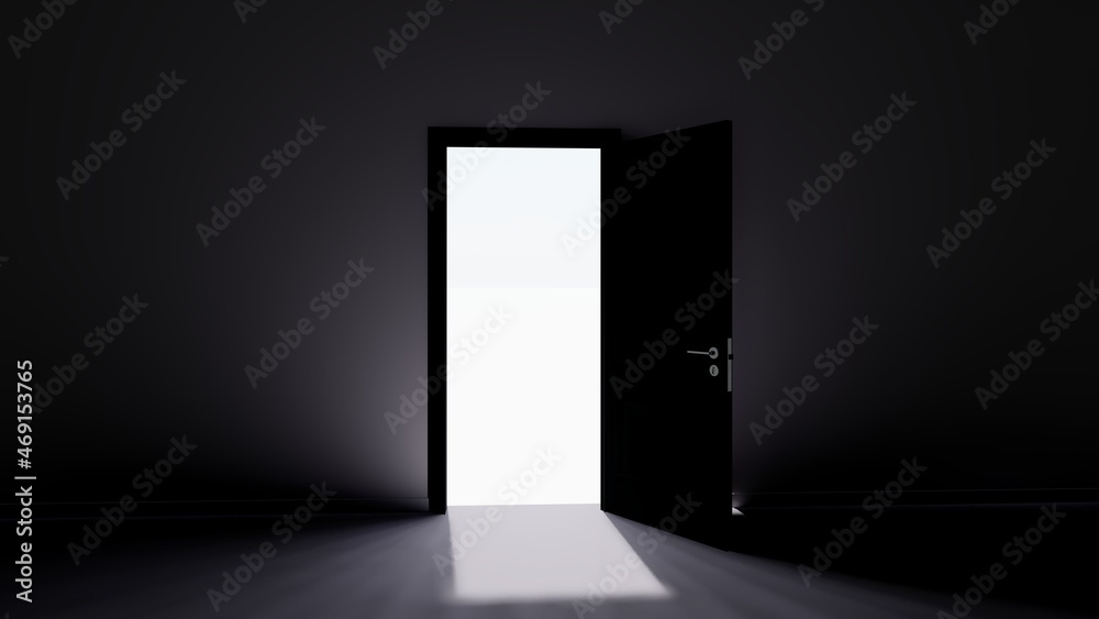 4K Ultra Hd. Room with the door open for a sky. Door to heaven. 3D Rendering.
4K Ultra Hd. Room with the door open for a sky. Door to heaven. 3D Rendering.