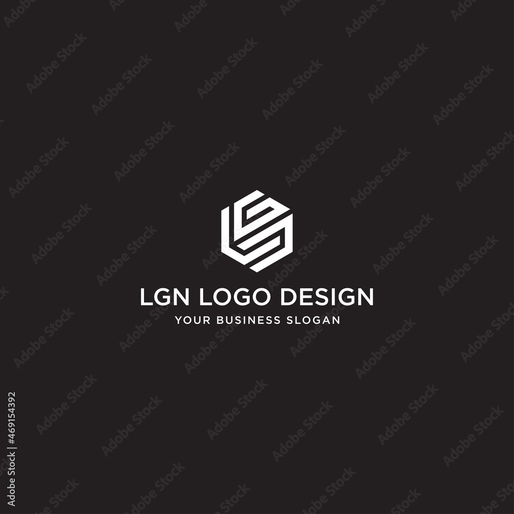 LGN LETER LOGO DESIGN VECTOR. LGN LETER LOGO DESIGN VECTOR.