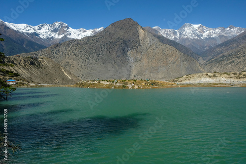 Dhumba Lake near Jomsom in Lower Mustang, Nepal