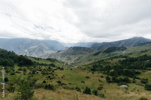 Beautiful mountains and wildlife around them on a Sunny day