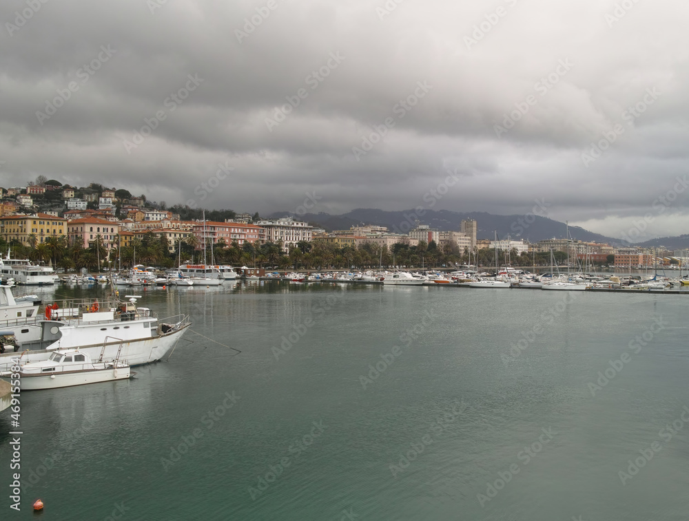 very nice view of la spezia harbour