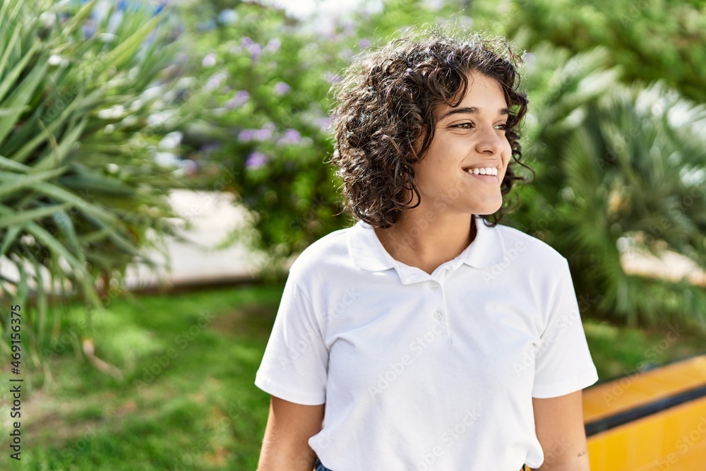 Young latin girl smiling happy standing at the city. Young latin girl smiling happy standing at the city.