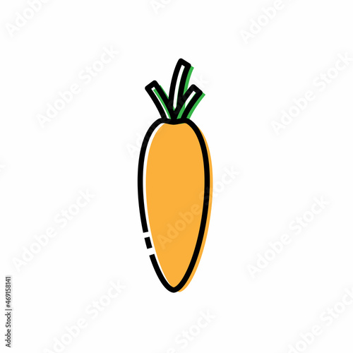 Carrot icon design template illustration vector