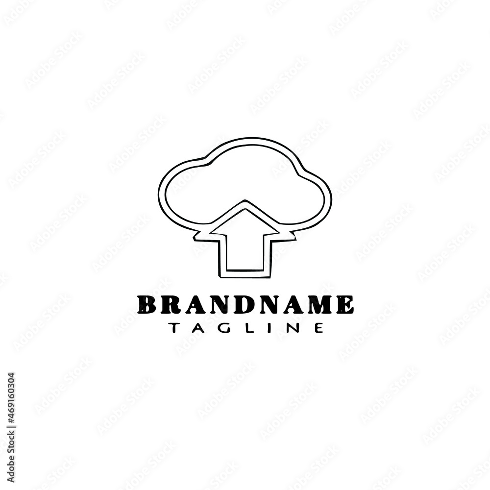 clouds computing logo cartoon icon design cute black isolated vector illustration clouds computing logo cartoon icon design cute black isolated vector illustration