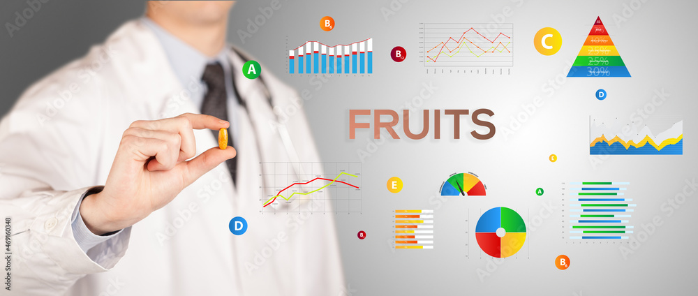 Fototapeta premium Nutritionist giving you a pill