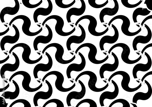 Fondo floral en blanco y negro