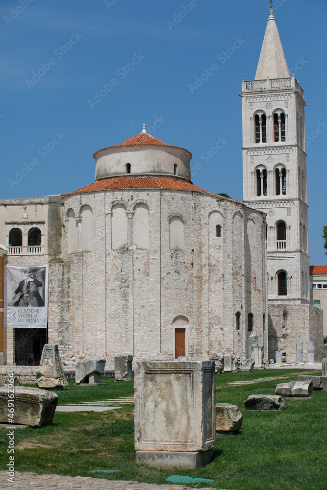 Details of the Saint Donat's Church at Zadar, croatia
