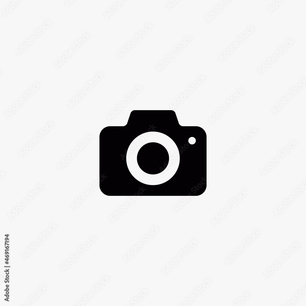 photo camera icon. photo camera vector icon on white background