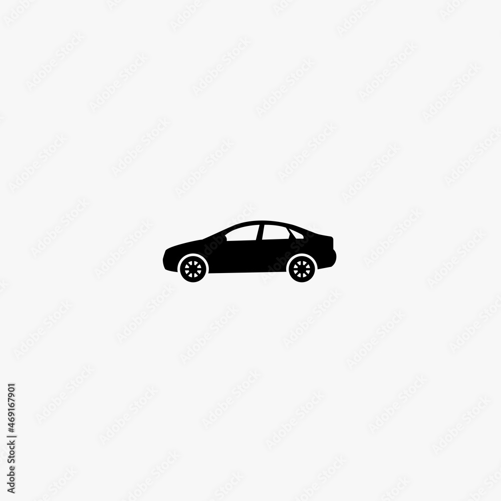 sedan car model icon. sedan car model vector icon on white background