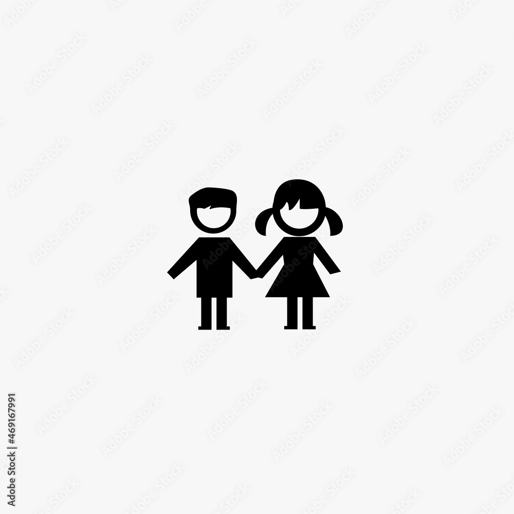 child icon. child vector icon on white background child icon. child vector icon on white background