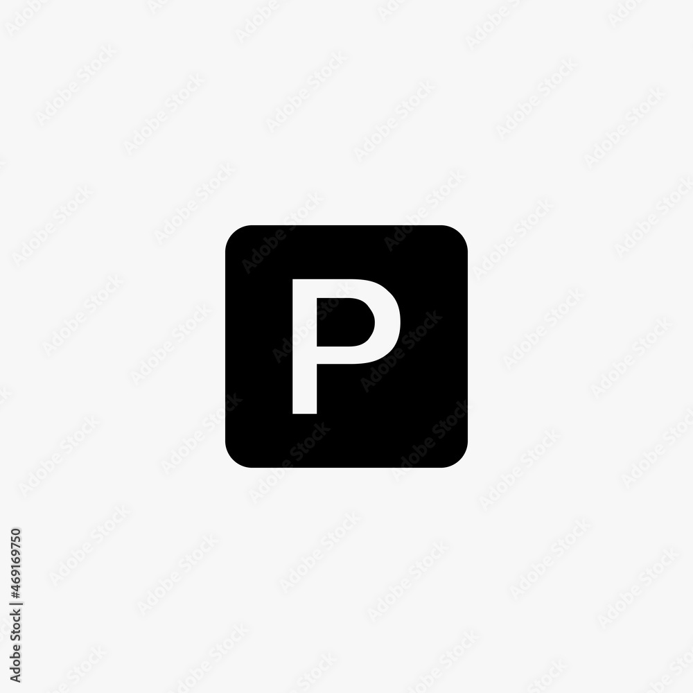 parking sign icon. parking sign vector icon on white background parking sign icon. parking sign vector icon on white background