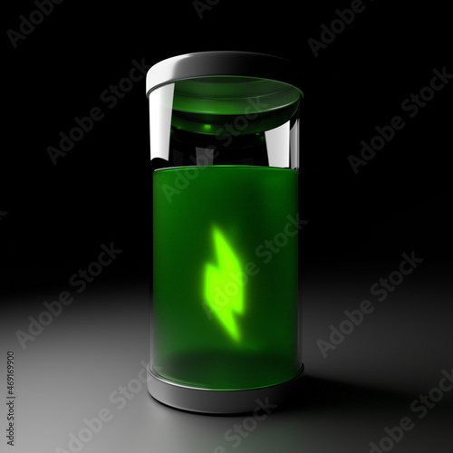 Wallpaper Mural Radiation banks. Radioactive materials stored in a green liquid. Torontodigital.ca