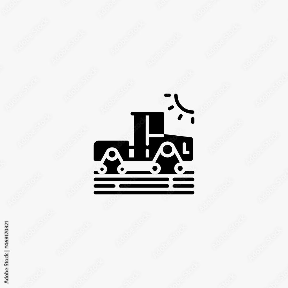 tractor icon. tractor vector icon on white background
