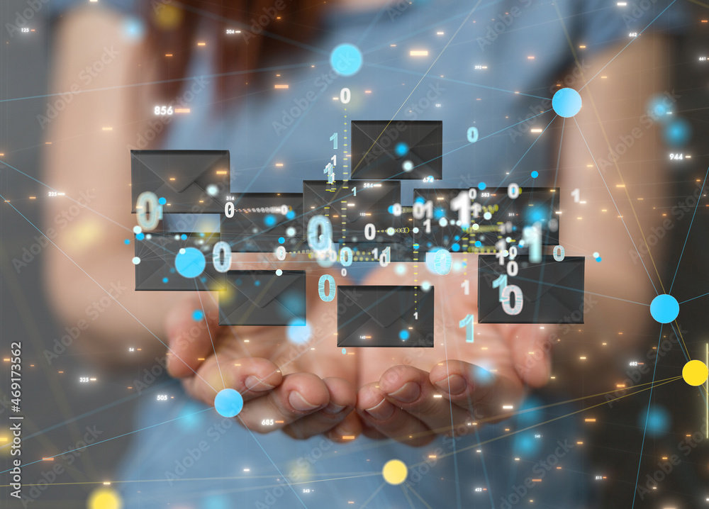 express envelope and parcel abstract technology background. Business quantum internet network communication and high speed parcel express envelope and parcel abstract technology background. Business quantum internet network communication and high speed parcel
