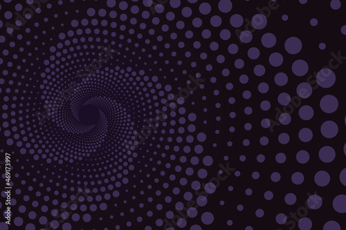 Vector spiral background of dots