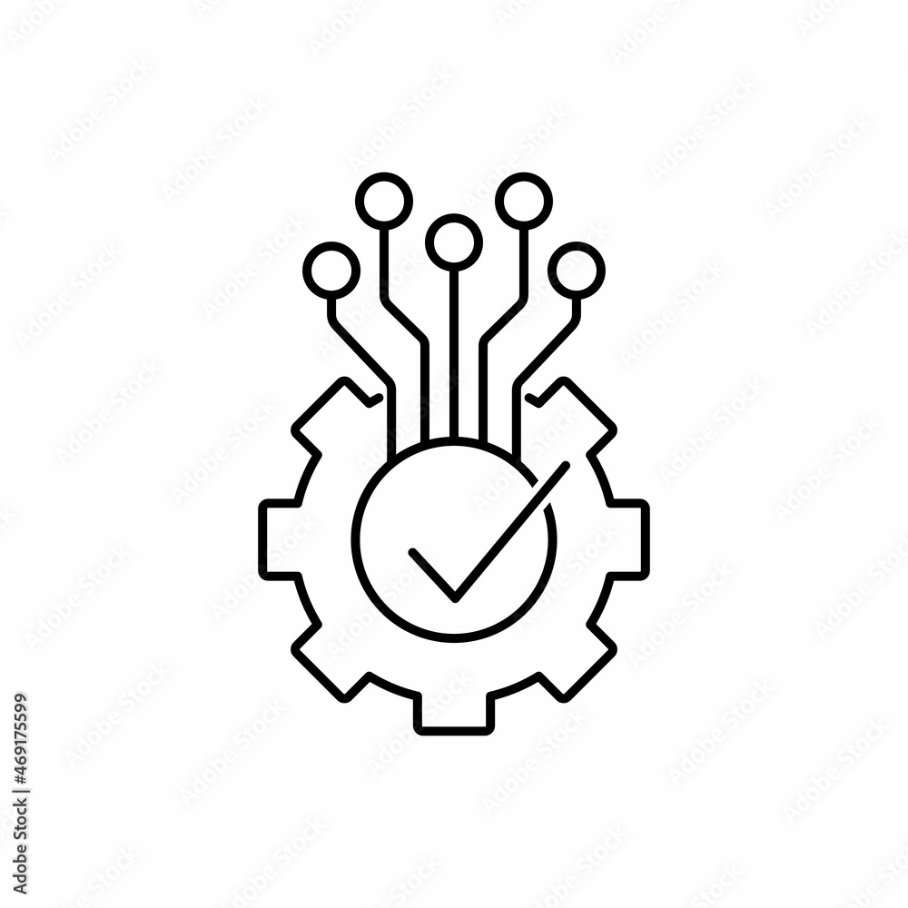 Electronic digital product. Personal mobile device. Vector linear icon isolated on white background.