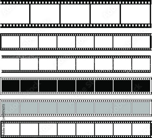 rolled film for the camera, contour black and white 