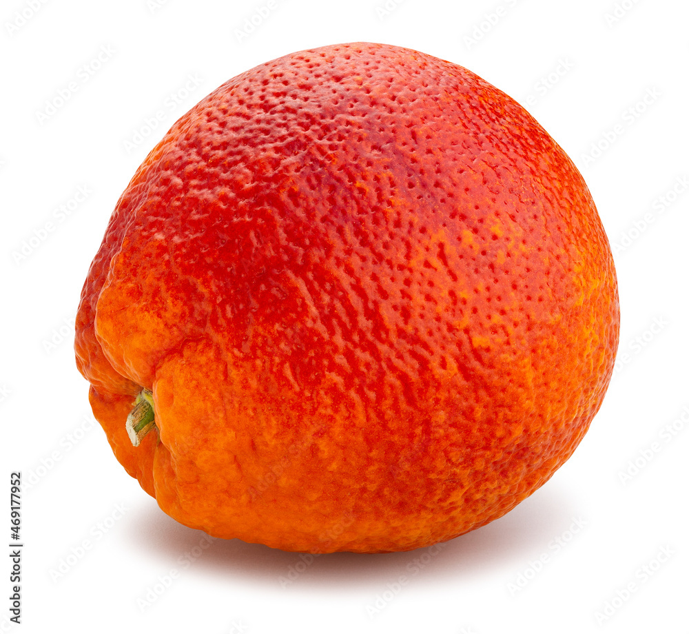 Fototapeta premium blood orange path isolated on white