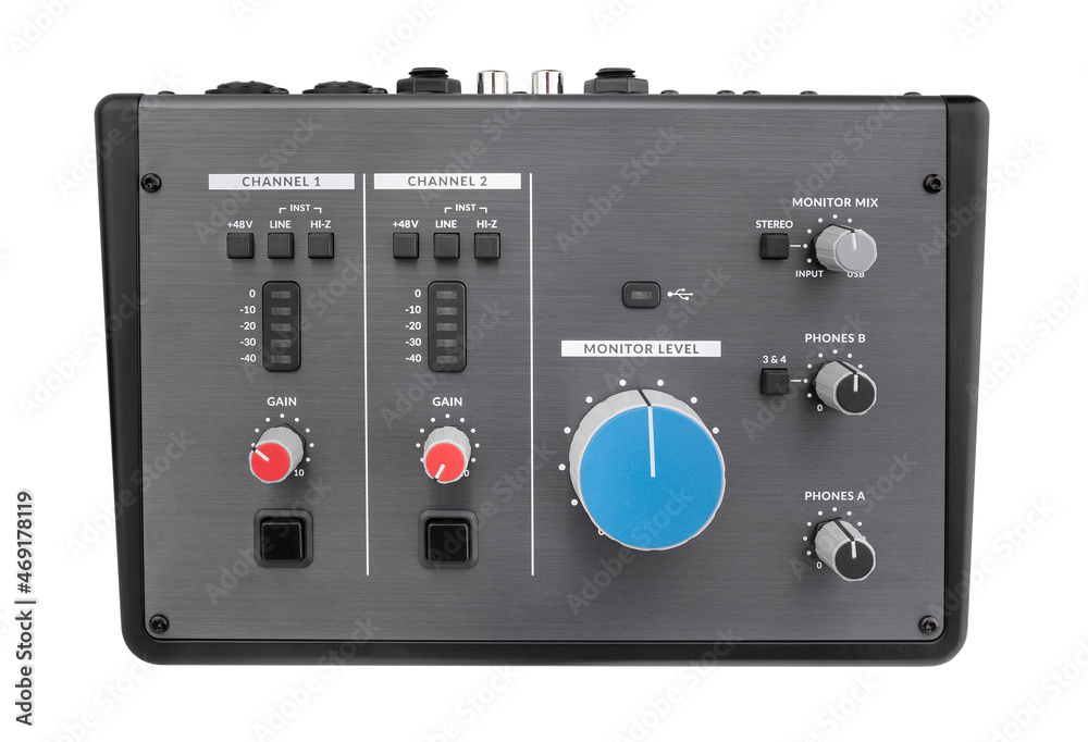 home studio audio interface path isolated on white home studio audio interface path isolated on white