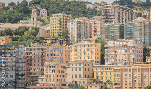 Vue de la ville de Gênes, Ligurie, Italie.  © ODIN Daniel