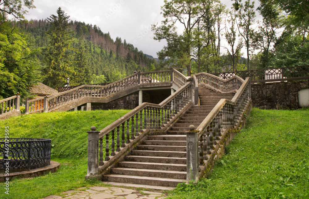 Park in Kuznice near Zakopane. Poland