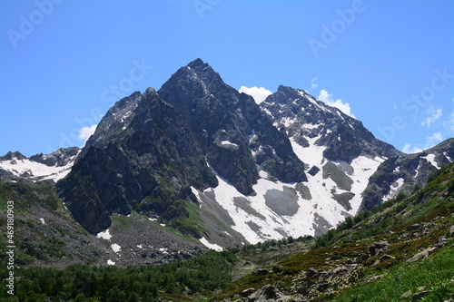 Mighty caucas mountain landscape