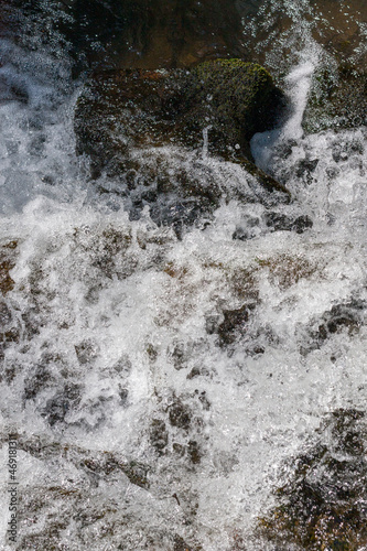 Water flowing over rocks, Parque Urbano do Rio Ul, São João da Madeira