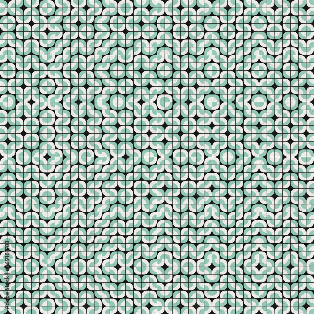 Fototapeta premium Abstract Geometric Pattern generative computational art illustration