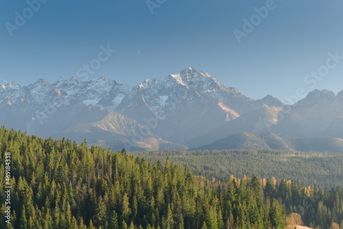 Fototapeta Naklejka Na Ścianę i Meble -  Sunset over the Tatra Mountains