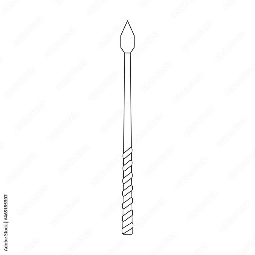 Magic wand vector icon.Outline vector icon isolated on white background magic wand. Magic wand vector icon.Outline vector icon isolated on white background magic wand.