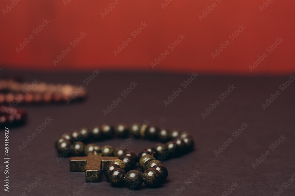 rosary beads orthodox cross close-up christianity faith the bible rosary beads orthodox cross close-up christianity faith the bible