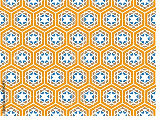 textile hexagonal winter element