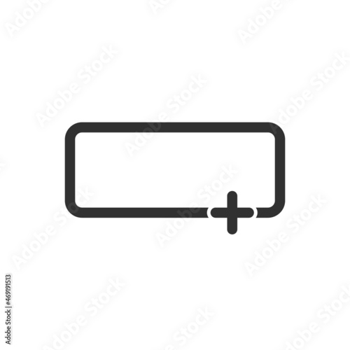 add or plus square button i...