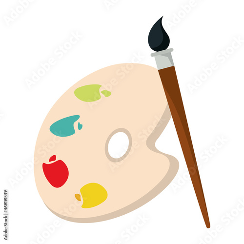 paint brush and palette
