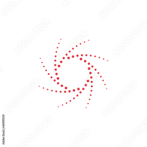 Sunny Halftone Logo Design Element, Stock vector illustration isolated on white background