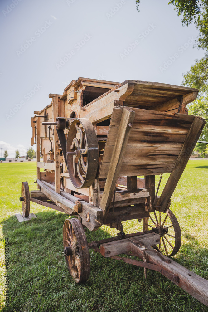 Vintage Wagon with Wooden Parts