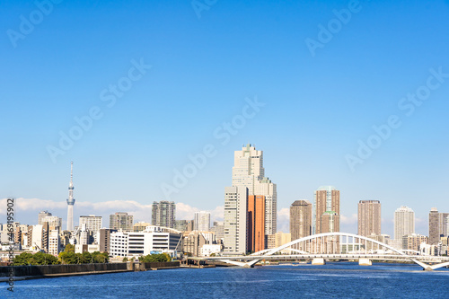 竹芝から見た東京スカイツリー