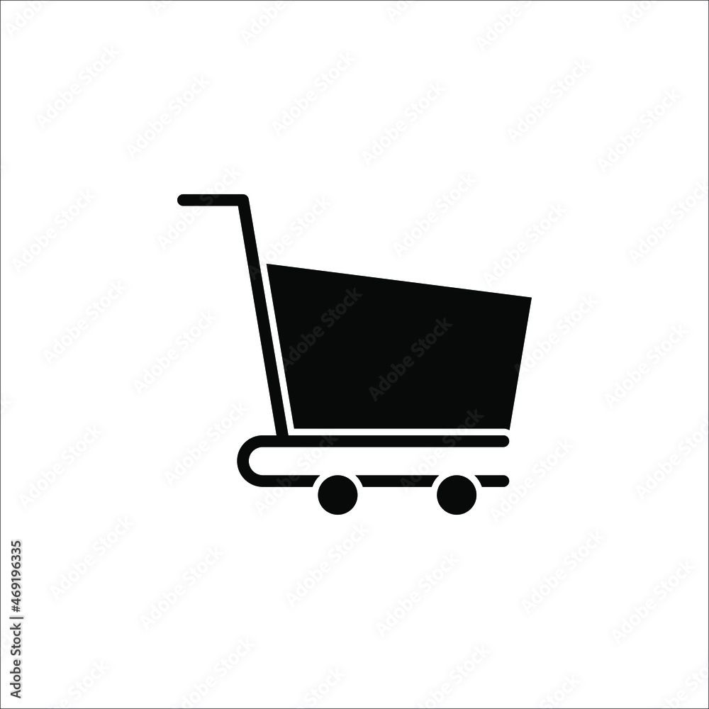 Shopping Cart Icon, flat design best vector icon on white background Shopping Cart Icon, flat design best vector icon on white background