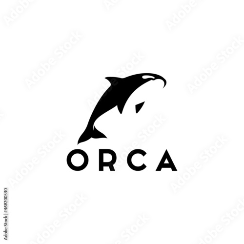 jumping orca whale logo design inspiration