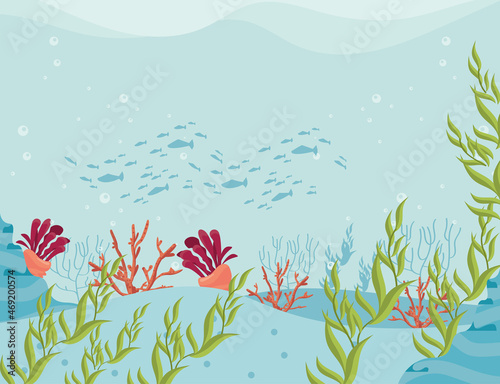 underwater scene wallpaper