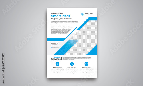 Flyer Design, Business Flyer Corporate Flyer Template Geometric shape Flyer Circle Abstract Colorful concepts, Brochure template vector background