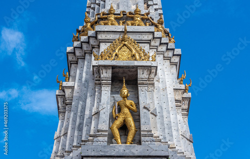 Golden Buddha statue at Wat Pho Temple in Bangkok