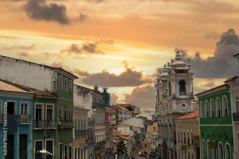 Naklejka premium Pelourinho Historic Center of the city of Salvador Bahia Brazil