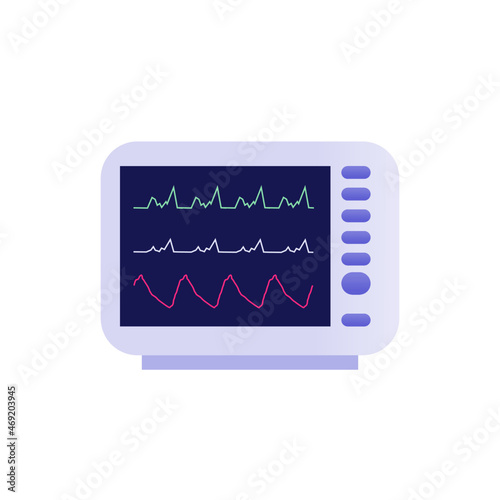 heart beat graph icon electrocardiograph
