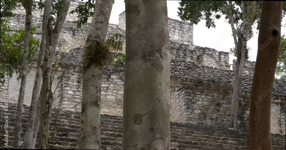 Estructura en la ciudad maya de Calakmul, Campeche, México Estructura en la ciudad maya de Calakmul, Campeche, México