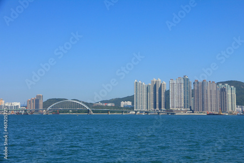 Cross Bay Link Bridge Connecting Tseung KwanO New Town and Kowloon, Hong Kong