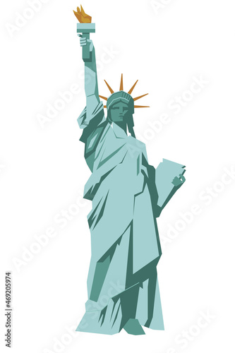 New York Tourist Attractions  Statue of Liberty Illustration  Symbol of Liberty