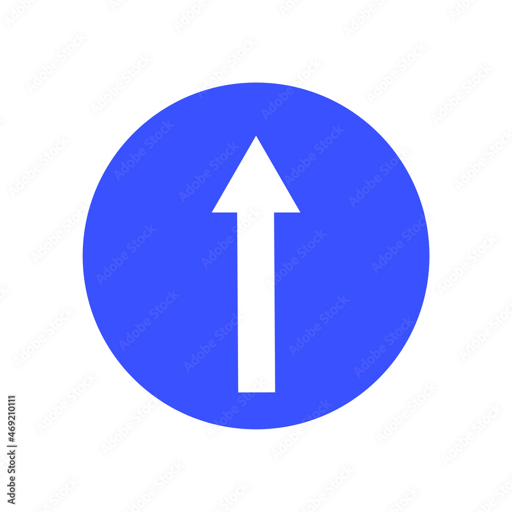 ahead only vector on white background ahead only vector on white background